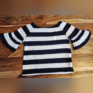 Polo by Ralph Lauren Kids Navy and White Striped Shirt